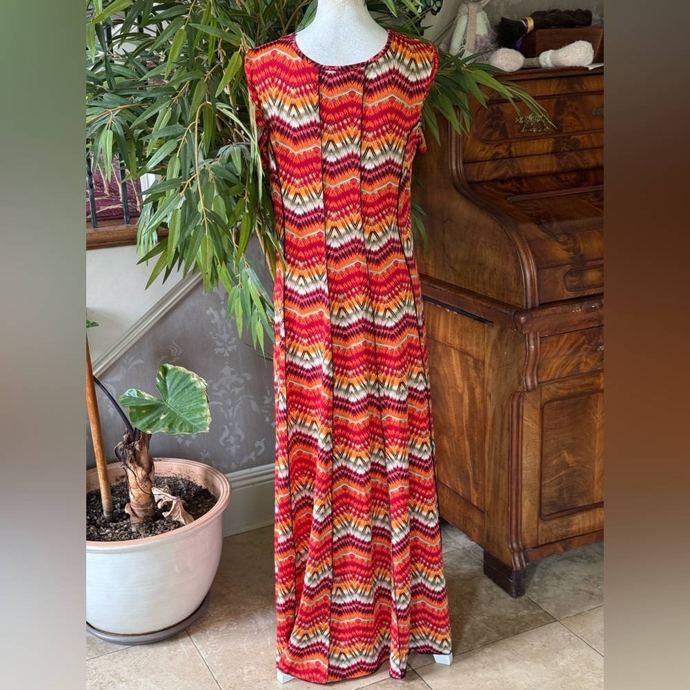 Sami and Jo ladies maxi short sleeve dress excellent condition size large - Picture 3 of 16